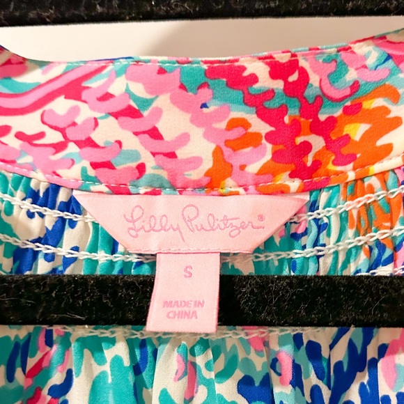 Lilly Pulitzer Multi Colored Elsa Top Size Small - Picture 2 of 3
